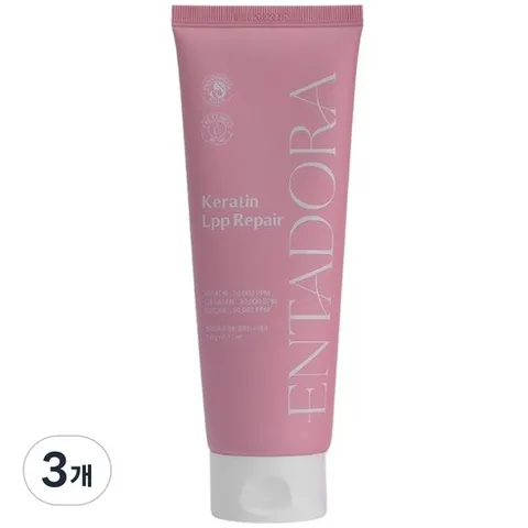 엔타도라 케라틴 LPP 리페어 클리닉 트리트먼트, 230ml, 3개