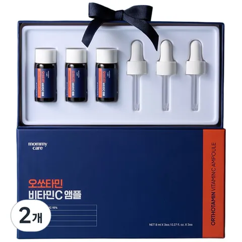 마미케어 오쏘타민 프리미엄 비타민C 15% 고함량 기미 미백 토닝 명품 앰플 8ml 3개입, 2개