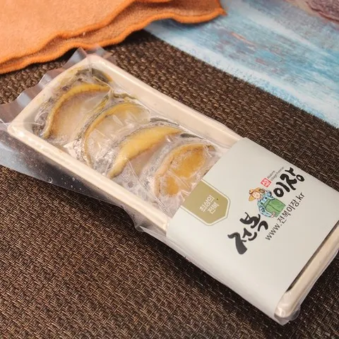 손질자숙전복 순살 완도전복직거래 냉동전복 국산, 1개, 순살손질자숙 6마리 150g(내장없음)