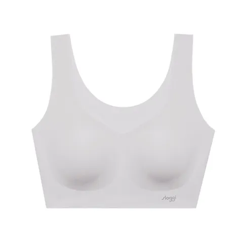 [2개입 세트]여성 쾌적한 여름 속옷 브라탑 슬로기 가볍고 부드러운 하이게이지 원단 노라인 속옷 베이지&그레이