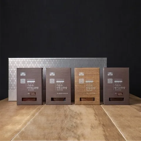 [식품명인 35호] 기순도 전통장 파우치 선물세트 4종, 230g, 1개