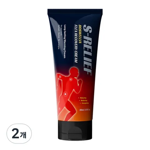 에스릴리프 보스웰리아 플렉스 리커버리 크림, 2개, 200ml