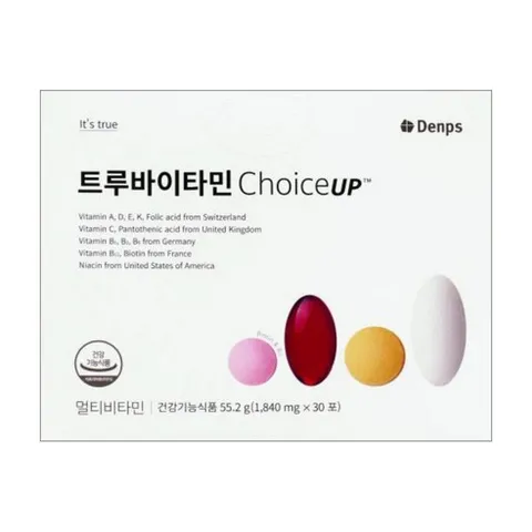 덴프스 트루바이타민 초이스업 트루 투루 멀티 비타민 트루아비타민 덴포스 denps 종합, 1개, 30회분