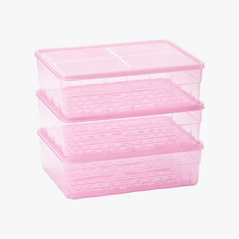 땡스소윤 냉동실 전용 밀폐용기 점보 3개