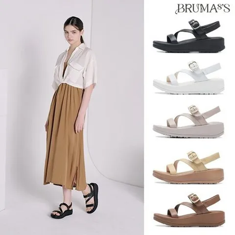 브루마스 25SS 소가죽 아치 커브드샌들