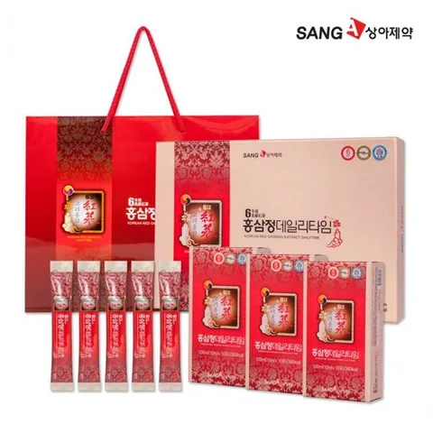 상아제약 6년근 고려 홍삼정 데일리타임 + 쇼핑백, 300ml, 1개
