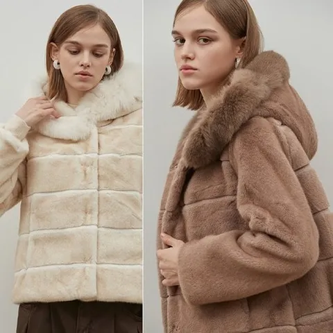 [홈쇼핑방송/(LeOT)] 사가폭스퍼(SAGA FOX) 패딩 후드코트-사이즈 55~88까지