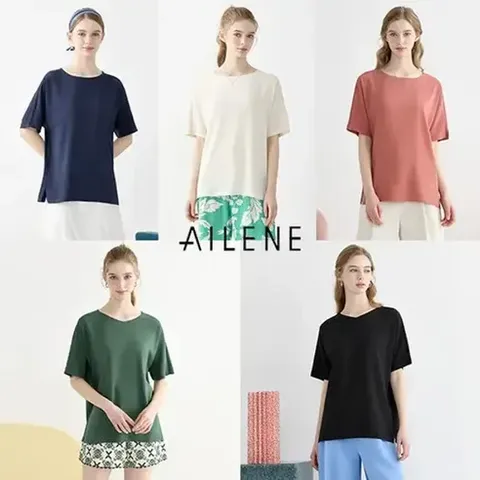 [엘렌느] 25SS 코튼 모달 티블라우스 5종