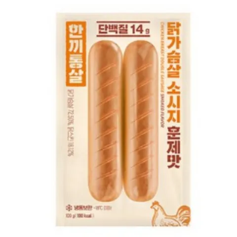 한끼통살 닭가슴살 소시지 더블 혼합 4종 세트 20개입 (5개입씩)