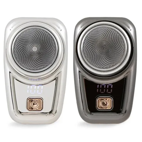 [1+1세트] 벨레스 포켓 전기면도기 남자 휴대용 BBS-306 (블랙+실버), 블랙+실버