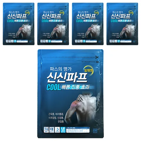 신신파스 신신파프 쿨 파스, 5개입, 5개
