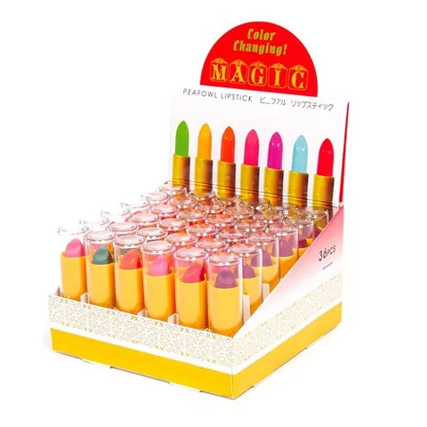 피펄립스틱 36개 peafowl lipstic 변색 반전립스틱 안지워지는립스틱
