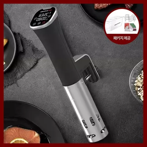 이븐라이프 수비드 머신 기계 업소용 가정용 업장용 온도조절 저온 숙성 저소음 스테이크, 수비드 머신 + 진공 키트팩, 11L 바트