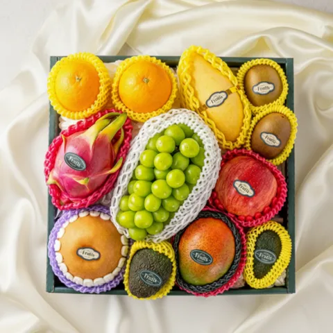 [추석단독특가] 고급 과일 선물 세트 제철과일12입 (L사이즈), 1개