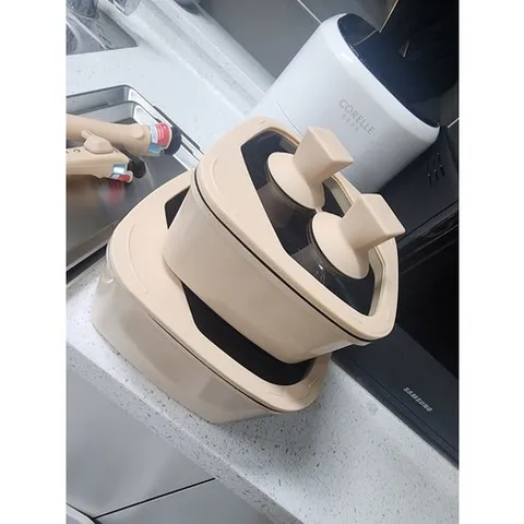 보오글 인덕션 냄비 논스틱코팅 사각 인덕션용 냄비 단품 22cm