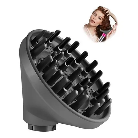 다이슨 에어랩 스타일러용 업그레이드된 디퓨저 에어랩 HS01 HS05 HS08용 다이슨 헤어 드라이어 디퓨저 노즐 부착물, 회색