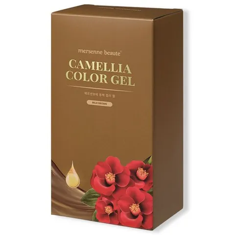 메르센보떼 동백 컬러젤 140ml 뿌리염색 새치커버 흰머리염색 셀프 순한염색약 바르는염색약 톤다운 갈색염색 헤어염색 염색약, 밀크 브라운, 1개