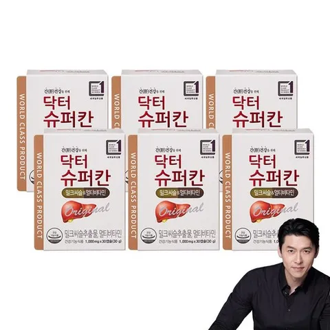 현빈 밀크씨슬 닥터 슈퍼칸, 6개, 30정