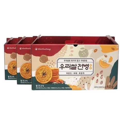 신화당제과 우리쌀전병 3종 선물세트 (3세트), 3개