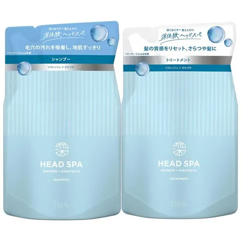 h&s 깊은 체험 헤드 스파 리프레쉬×사라트야 샴푸 트리트먼트 리필 세트