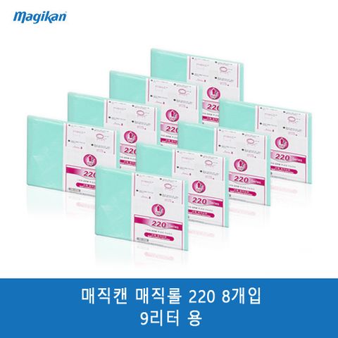 매직캔 휴지통 리필 9리터용 8매 220R8B