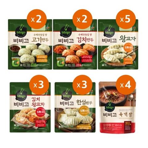 비비고만두 15봉+육개장 8인분(4봉)
