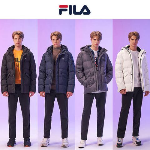 휠라 20FW 남성 패딩트랙수트(패딩자켓+기모본딩팬츠) 총 2종