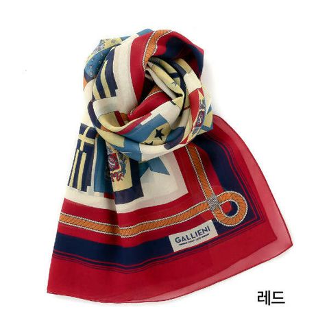 갈리에니 파스텔로 실크100% 숄