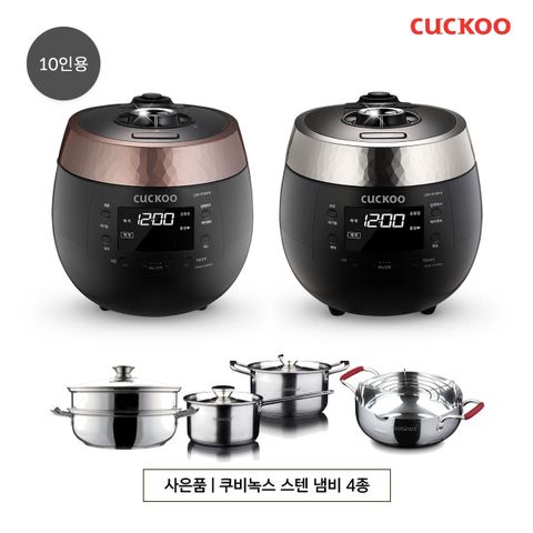 [롯데5%할인,일시불 할인]쿠쿠 블랙스톤 전기 압력 밥솥 10인용(CRP-R108FB/FS)