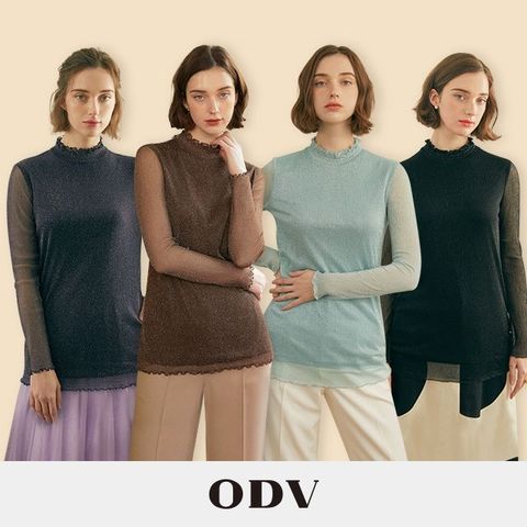 [ODV] 오디브 메탈 티블라우스 4종