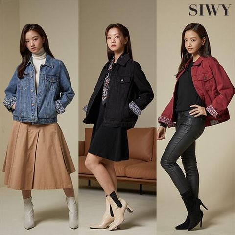 SIWY 씨위 페이즐리 턴업 데님 자켓 1종
