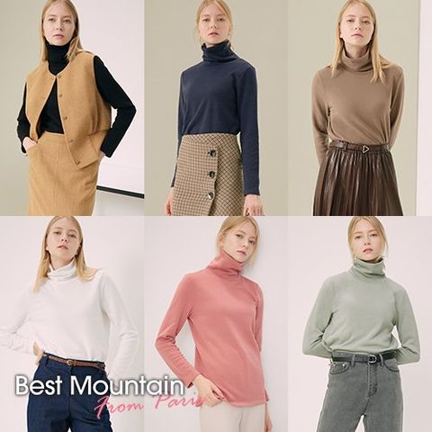 [베스트몬테인] 21WINTER 여성 리얼 히트 웜 라이트 기모 티 컬렉션 6종 (With 하석진)