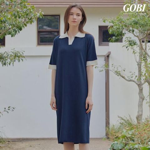 [런칭가299000원] 고비(GOBI) 실크캐시미어 티에리 원피스