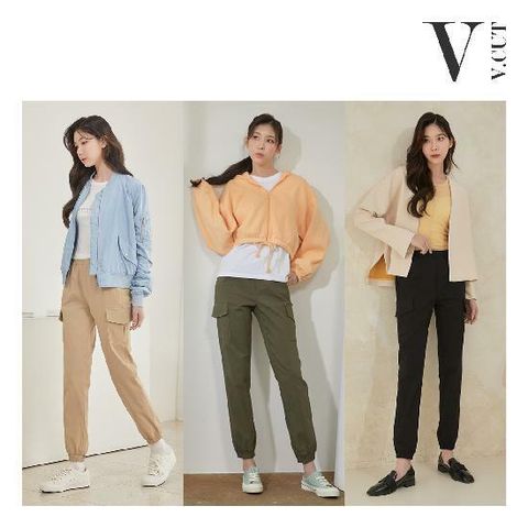 [국민5%할인](m) V.CUT(브이컷) 22SS 여성 카고조거팬츠 3종