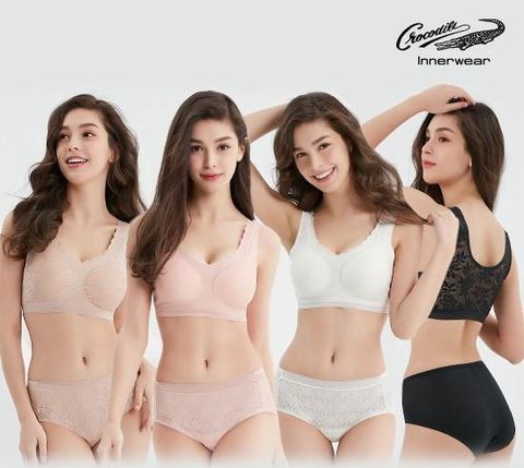 크로커다일 2022 ALL LACE  퓨징 감탄 브라팬티 