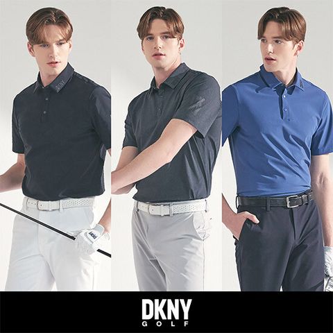 [DKNY GOLF] 남성 퍼포먼스 반팔 카라티 1종 HDGS229102