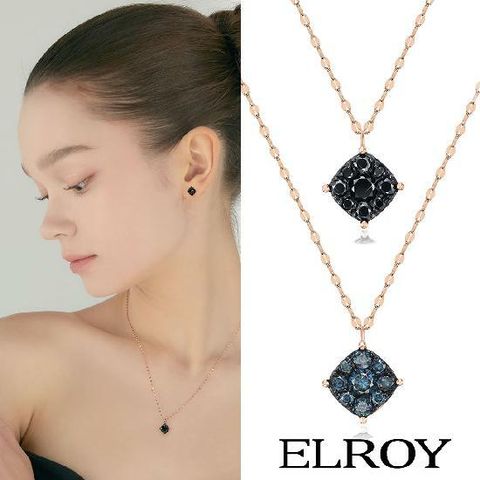 [삼성5%할인,일시불 할인]엘로이 14K 천연다이아몬드 스퀘어 목걸이