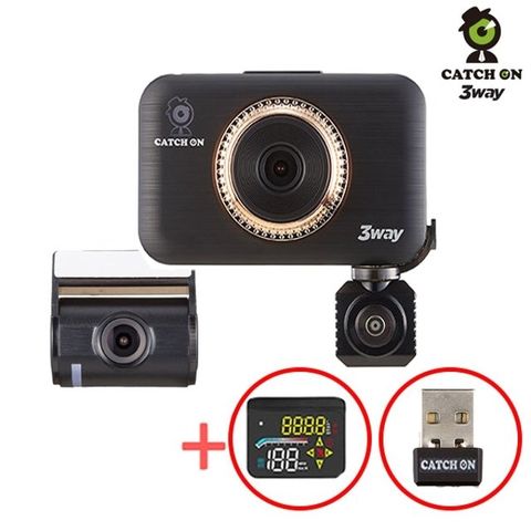 캐치온 3way 3채널 블랙박스 32G+HUD+WIFI동글