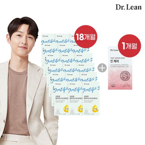 닥터린 초임계 rTG(알티지) 오메가3 18개월분 + 인케어 1개월분