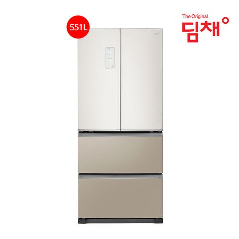 [단한번 초특가][551L] 위니아 딤채 4룸 스탠드형 베이지브라운 (WDQ57GLNFERS)