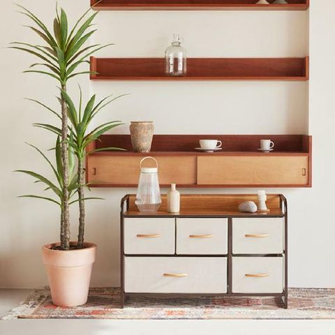 까사마루 레아 2단 와이드 서랍장.