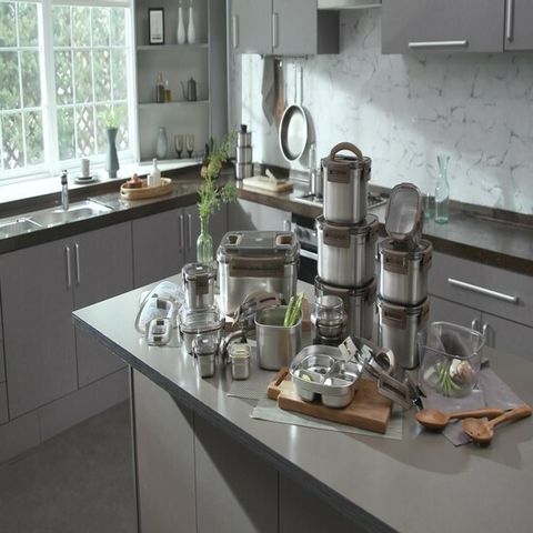 더스텐 메탈그라운드 G2 메탈브라운 스텐용기 풀세트