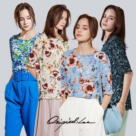 [카드 5%할인]★방송중 혜택★오리지날리 반팔 나염  티블라우스 4종(22여름)