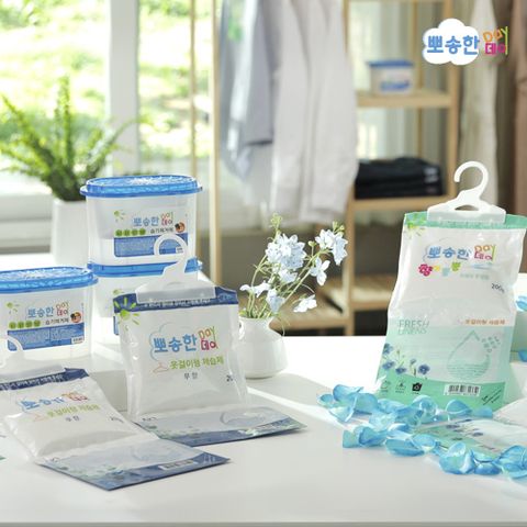 다용도 제습제 3종세트 옷걸이 제습제 대용량 200g 무향12개+프레쉬린넨향 12개+스텐드형 참숯