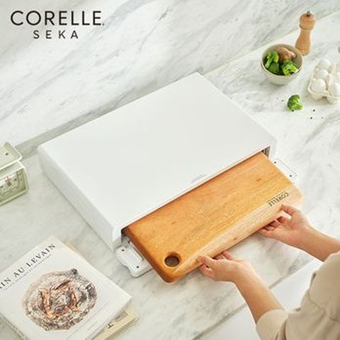 코렐 세카 플렛 멀티 살균기+멀티트레이+원목도마+칼 2종