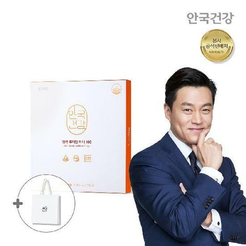 (M)[안국건강] 루테인미니100 선물세트 + 쇼핑백, 총 6개월분