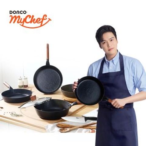 도루코 마이셰프 포레스타 시즌2 프라이팬 7종 세트(팬X3+궁중팬+유리뚜껑+식도+귀리)