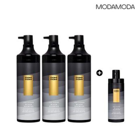 모다모다 프로체인지 블랙샴푸 300gX3통+여행용 1통