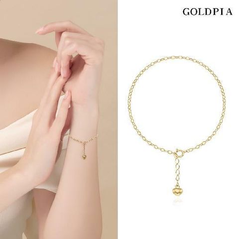 [현대5%할인,일시불 할인]골드피아 18K 썬플라워 팔찌