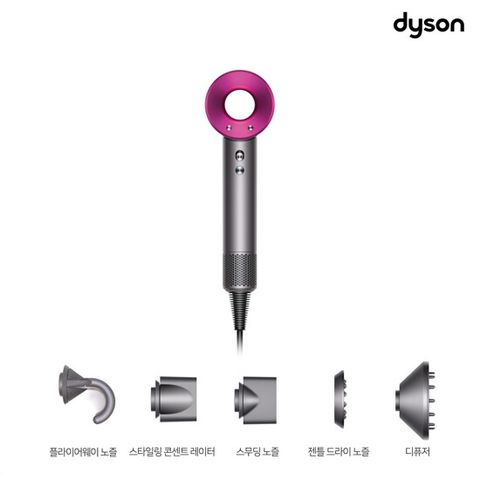 [본사직영] 다이슨 공식 정품 슈퍼소닉 헤어드라이어 HD08 푸시아/아이언